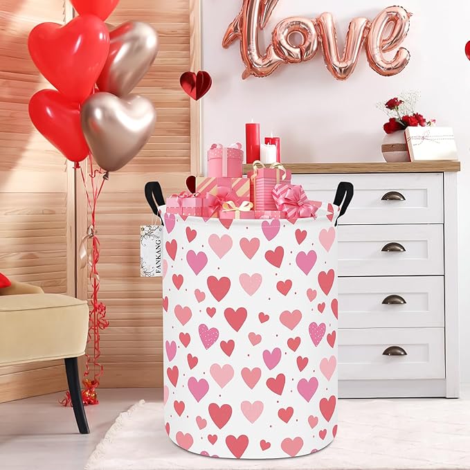 FANKANG Storage Basket, Nursery Hamper Canvas Laundry Basket Foldable