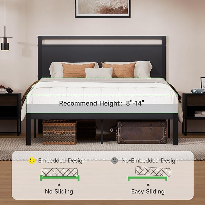 Easy to Assemble Queen Bed Frame