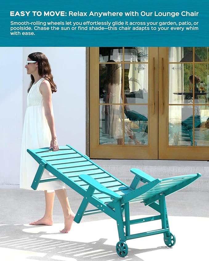Ciokea Lounge Chair Outdoor, Oversized Chaise Lounge Chair