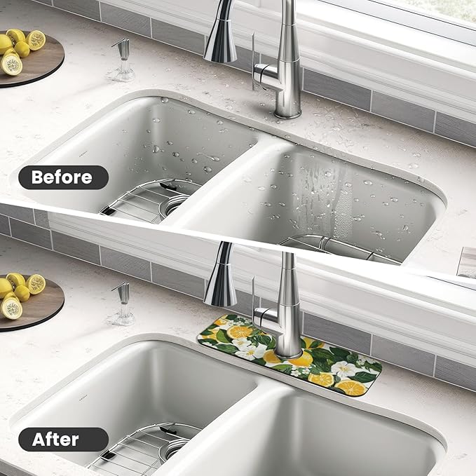 Faucet Draining Mat For Kitchen Sink