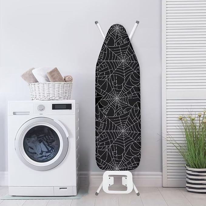 GLENLCWE Black Spider Cobweb Ironing Board Cover