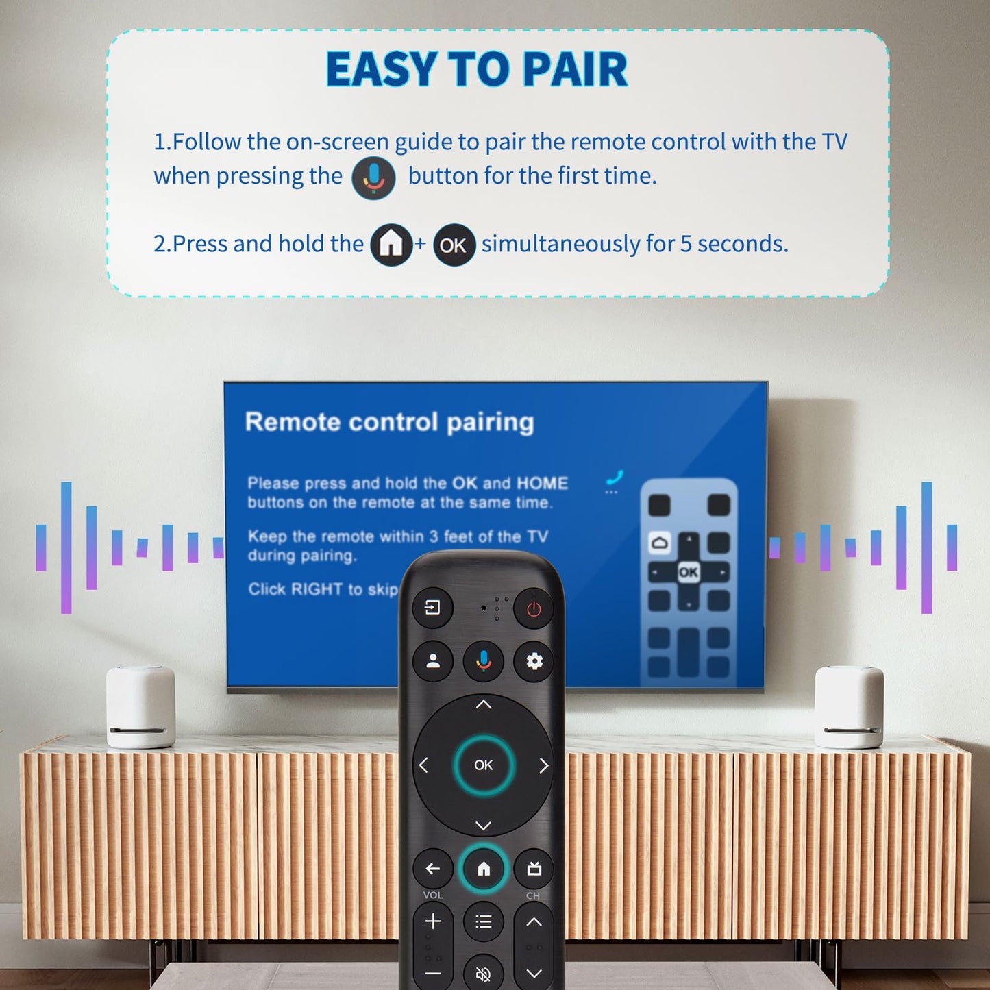 Voice Remote Replacement for TCL Android Smart TVs,RC813 with Google Voice Function