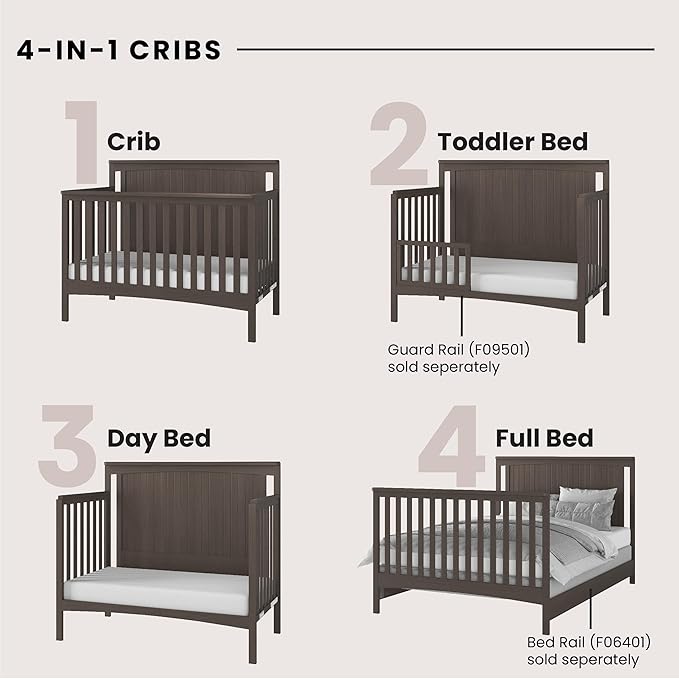 Child Craft Scout 4-in-1 Convertible Baby Crib Nursery Furniture Set
