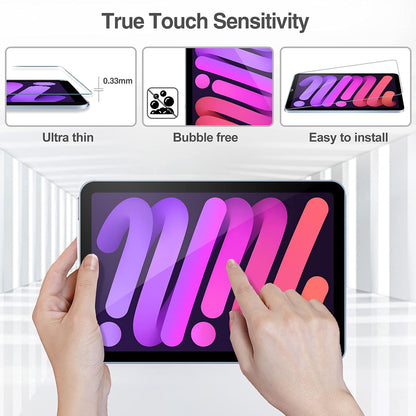 ProCase 2 Pack Screen Protector for iPad 9th 8th 7th Generation 10.2 Inch (2021/2020/2019), Tempered Glass Film for A2602 A2603 A2270 A2197 -Clear