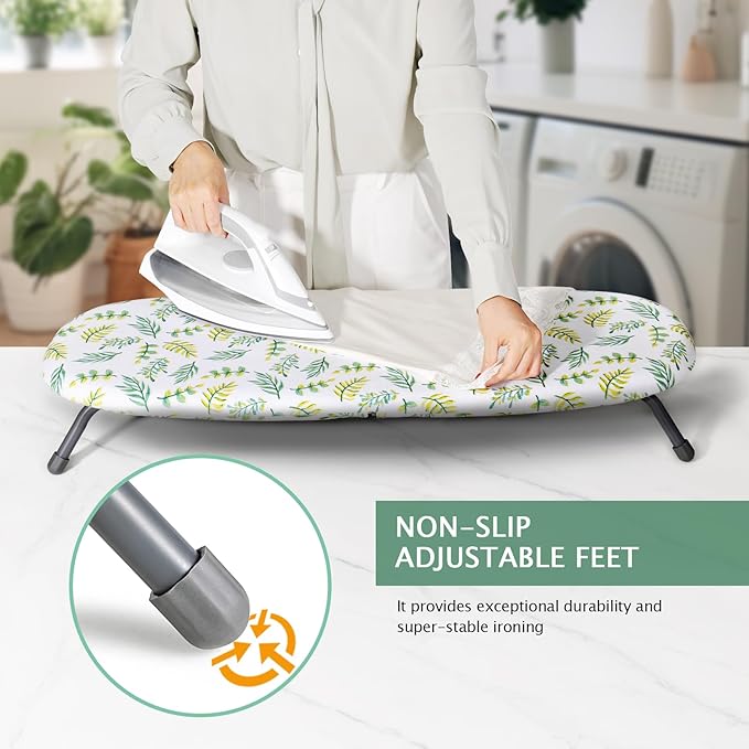 SheeChung Small Ironing Board 12"x32", Table Top Mini Ironing Boards