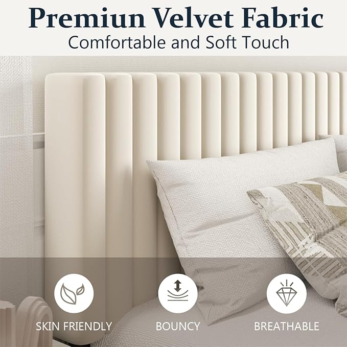 HAOARA Queen Size Platform Bed Frame