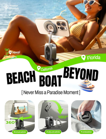 LISEN Airplane Gadgets Travel Europe Vacation Essentials Phone Holder for iPhone 17 MagSafe Travel Accessories Long Flight Must Have Toddler Mini Travels Essentials Kids Women Cruise Essentials