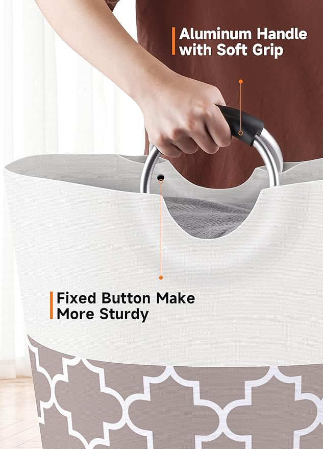 Large Laundry Basket Laundry Hamper Bag Washing Bin Clothes Bag Collapsible Tall
