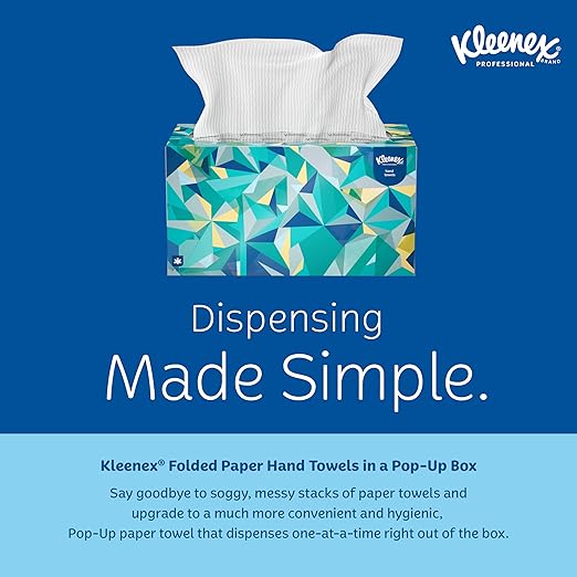 Kleenex Professional Paper Hand Towels, Premium Absorbency Pockets, Pop-Up Box