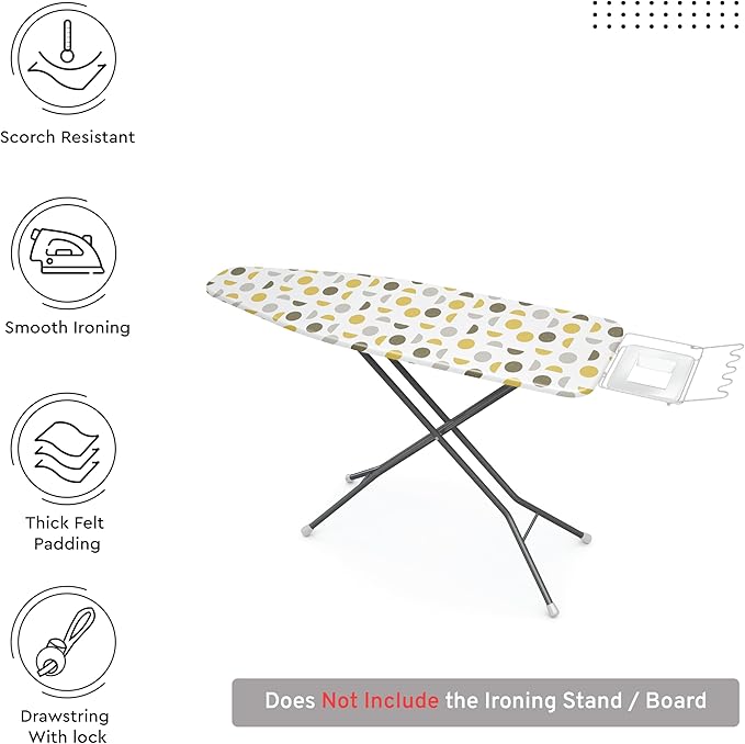 Encasa XO Ironing Board Cover and Pad 54"x15"