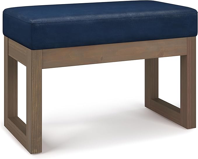 SIMPLIHOME Milltown Small Ottoman Bench
