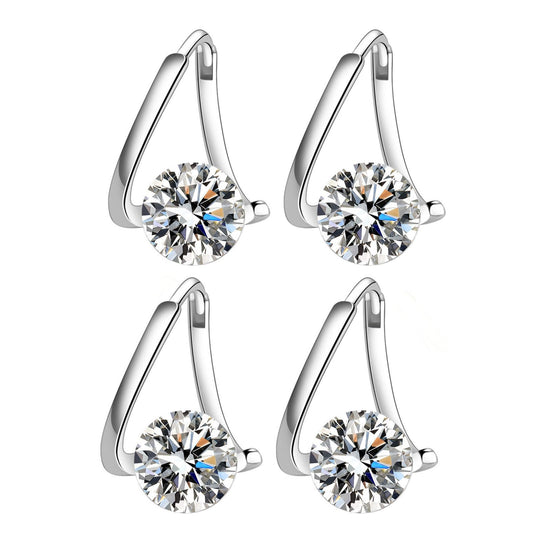 Angyape Halolux Lymphvity Germanium Earrings, Atheniz Halolux Lymphatic Germanium Earrings Lymphatic Drainage Earring Jewelry Gifts for Women（Silver Silver）