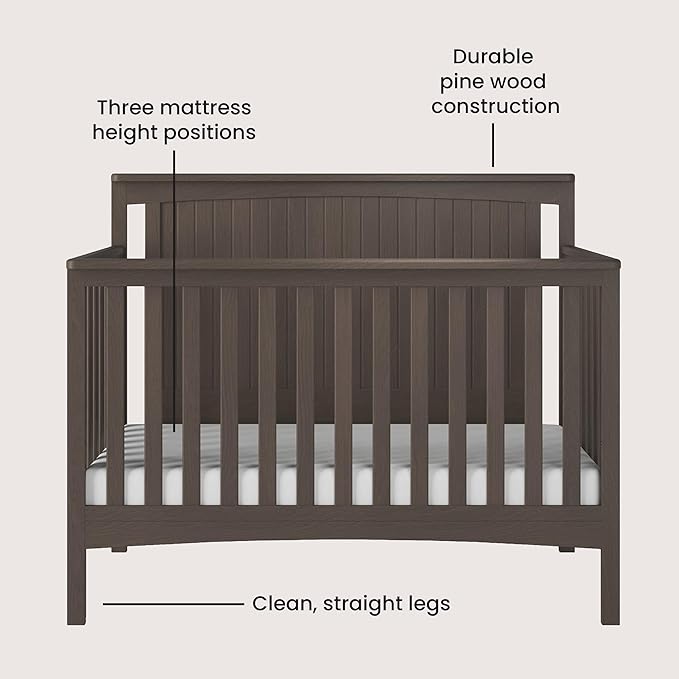 Child Craft Scout 4-in-1 Convertible Baby Crib Nursery Furniture Set