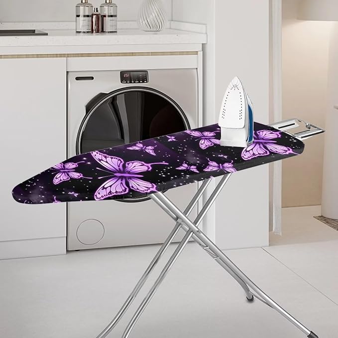 Purple Butterfly Ironing Board Cover Pretective Covers 15 x 54 Heavy Duty Iron