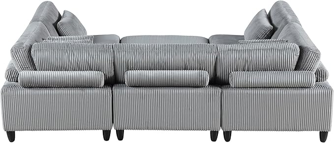 Lexicon 120 Inch Modular Sectional Sofa