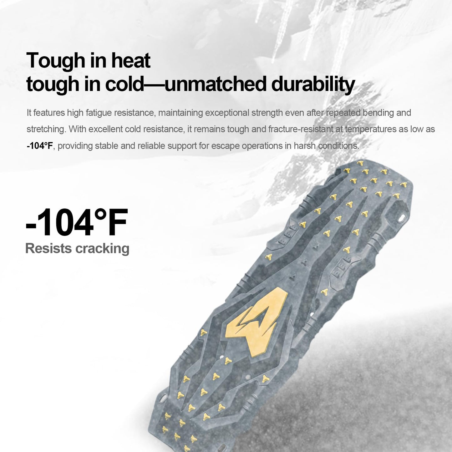 Heavy Duty Off-Road Traction & Recovery Boards | 10T Load | PA6 Nylon Mats | Dual Color Injection | 10 Mounting Holes | Mechanical Structure | Essential Recovery Gear | Sand Mud Snow
