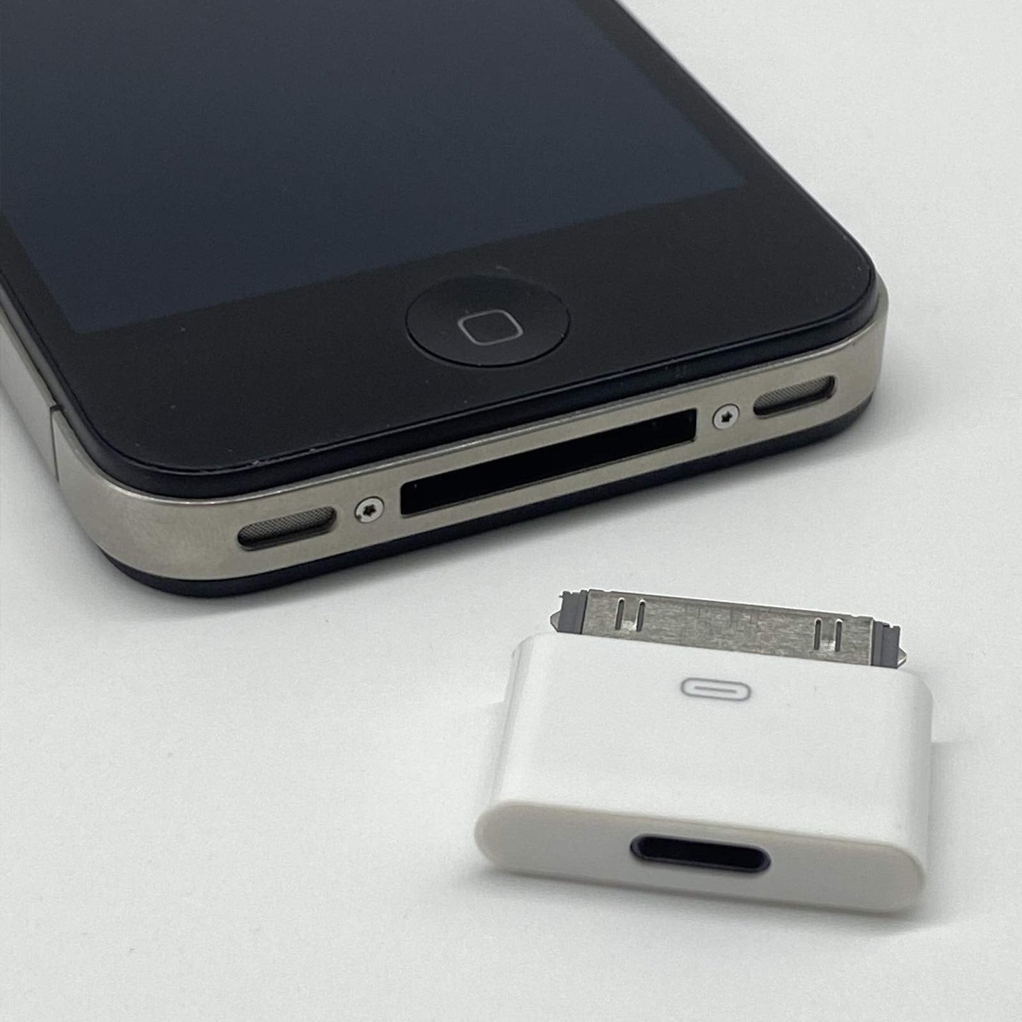 Lightning to 30 Pin Adapter Charging Sync Connector 8 Pin Female to 30 Pin Male Adapter Adapter for Select iPhone, iPad and iPod Models (White)