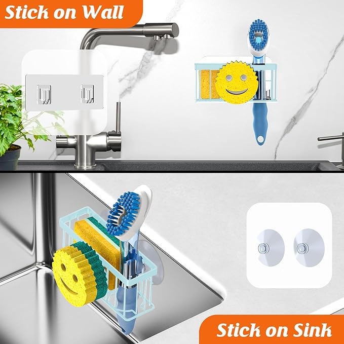 Sponge Holder Smiley Face, Sink Caddy
