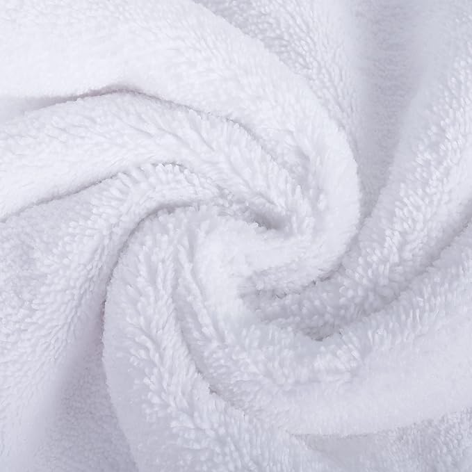 POLYTE Premium Lint Free Microfiber Washcloth Face Towel, 13 x 13 in
