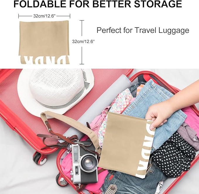 2 Pack XL Travel Laundry Bag, Machine Washable Dirty Clothes Organizer