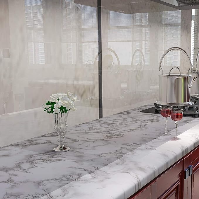 Art3d 15.8" x 120" Wall Panel Marble