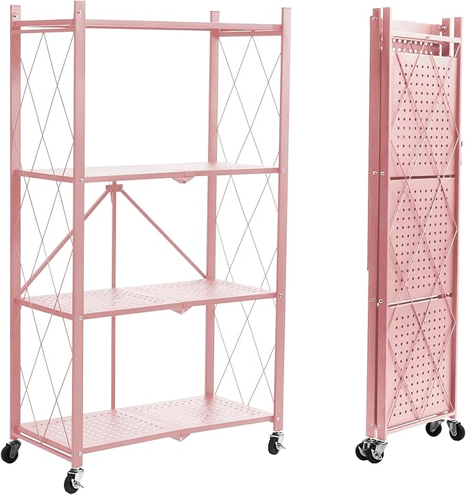 BRIAN & DANY 4-Tier Foldable Storage Shelves
