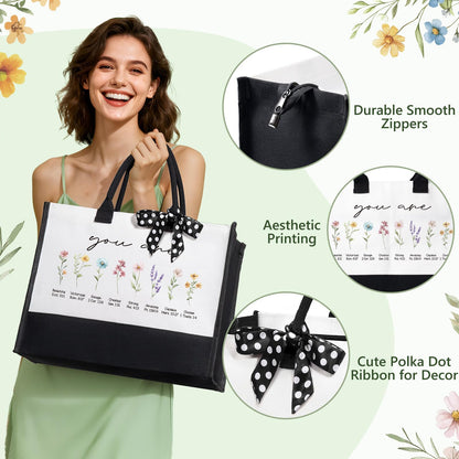 Christian Gifts for Christians Women Faith, Religious Inspirational Easter Gifts for Catholic Women, Spiritual Easter Basket Birthday Gift Set for Her Mom Sister Friend Grandma Wife w/ Canvas Tote Bag