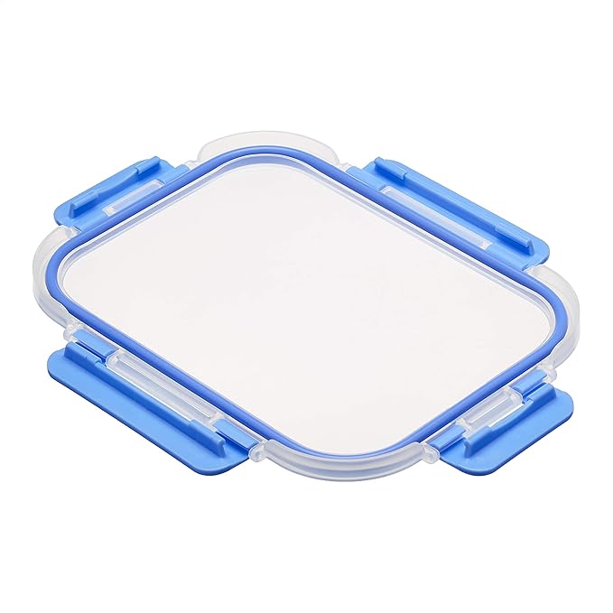 Amazon Basics Glass Food Storage Containers, Leak Proof, Oven Safe, Stain