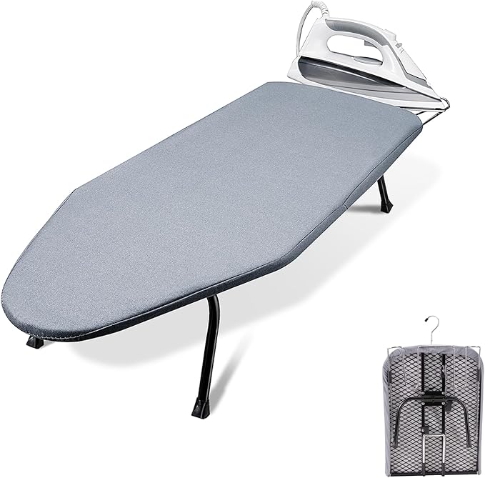 SheeChung Small Tabletop Ironing Board 32" Lx12 W, Folding Ironing Board