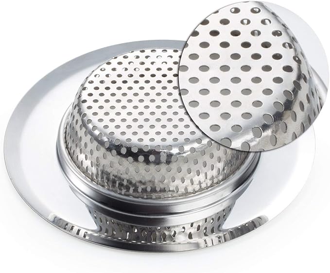 2 Pack - 2.75" Top / 1.5" Basket, Stainless Steel Slop, Kitchen and Bathroom