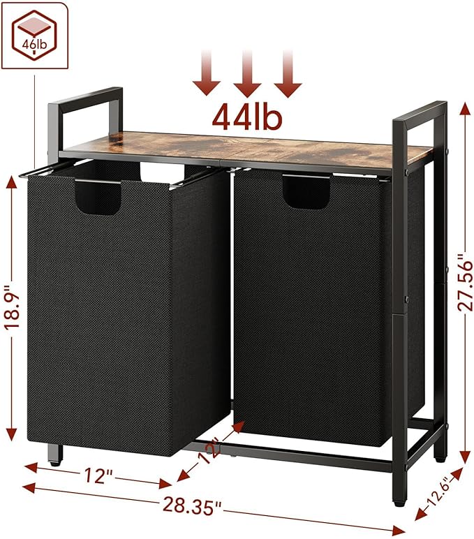 Kitstorack Laundry Basket Organizer, Laundry Hamper