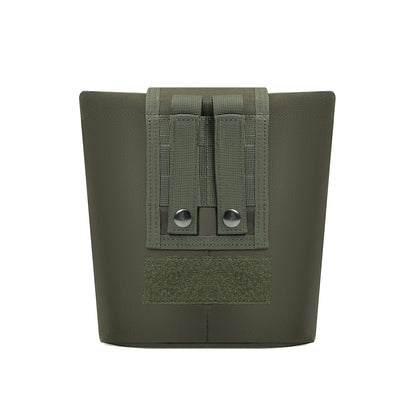 TACNEX Dump Pouch for Duty Belt Battle Belt Roll Up Utility Tool Bag Magazine Drop Pouch w/MOLLE Clip Drawstring Open Foldable Recovery Storage Pack (Ranger Green)