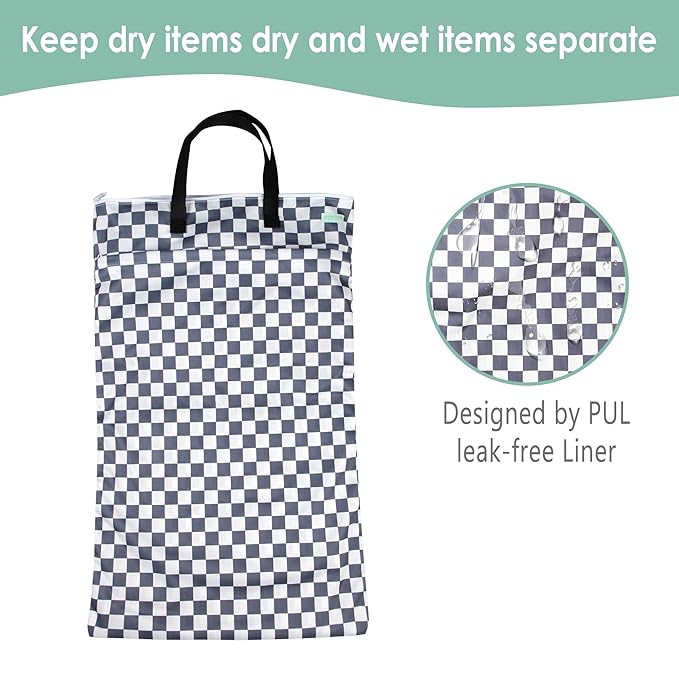 wegreeco Reusable Hanging Wet Dry Cloth Diaper Bag