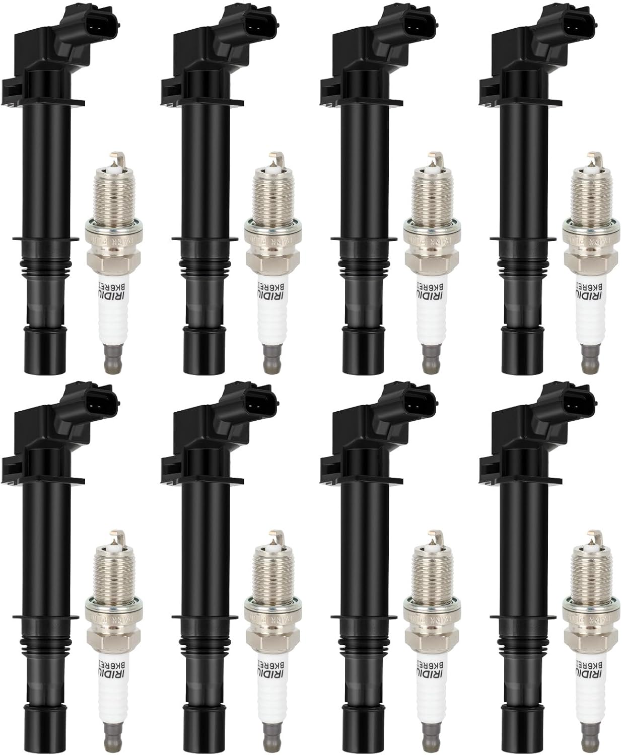 ECCPP 3 ignition coils with 3 iridium Spark Plugs,UF808,coils packs,for Smart Fortwo 2016-2017 0.9L‎224332428R,UF-808