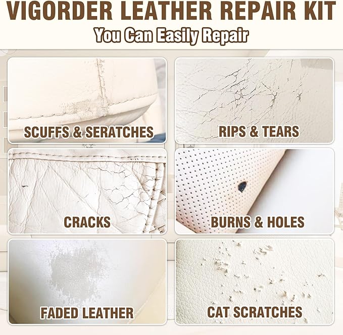 Vigorder Cream Leather Repair Kit