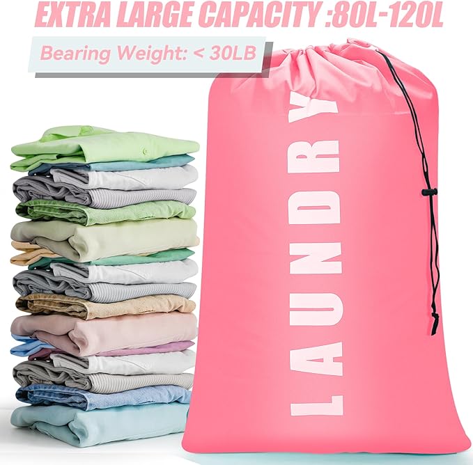 Laundry Bag, 2 Pack Travel Laundry Bags