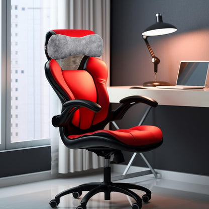 1 Pc Neck Pillow for Recliner Headrest Pillow Bone Shaped Chair Plush with Adjustable Strap Neck Support and Pain Relief Curve Head Cushion for Car Travel Airplane (Grey)