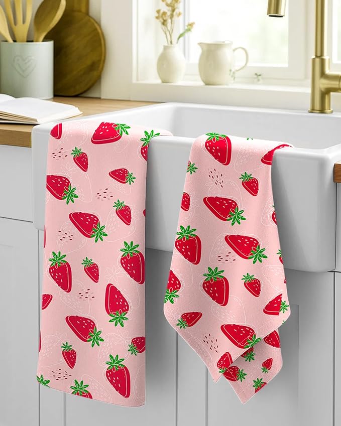 Flour Sack Kitchen Towels Set of 2-18x26 Cotton Dish Towels