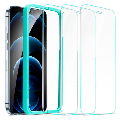 ESR 3 Pack for iPhone 15 Pro Max Screen Protector, [9H Hardness] [Military Grade Shatterproof] Full Coverage Tempered Glass Film with Easy Installation Tool, HD Clear, Scratch Resistant