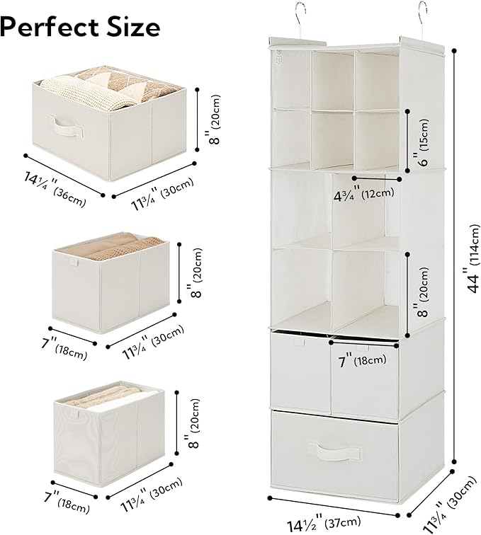 GRANNY SAYS Hanging Closet Organizer