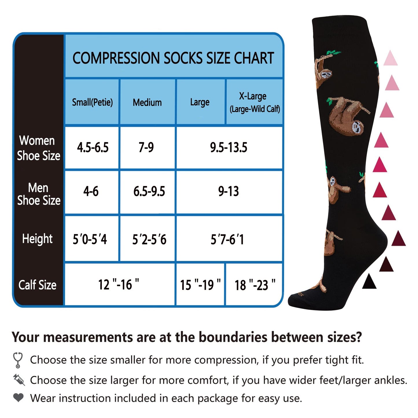 LEVSOX Compression Socks Women and Men, 20-30mmHg, Best for Nurses, Travel, Pregnancy