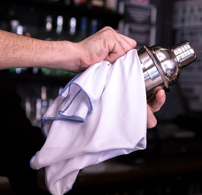 Trendy Bartender Toast to Perfection Microfiber Glass Polishing Lint-Free Cloth