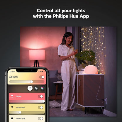 Philips Hue Wall Tap Dial Light Switch, Portable, White - 1 Pack - Requires Hue Lights and Hue Bridge - Smart Home - Easy, No-Wire Installation