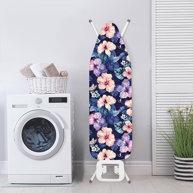 Hibiscus Butterfly Printed Ironing Board Cover Household Iron Board Covers