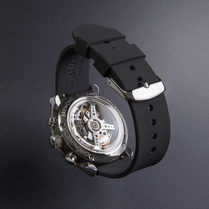 Archer Watch Straps - Soft Silicone Quick Release Watch Bands (Black, 22mm)
