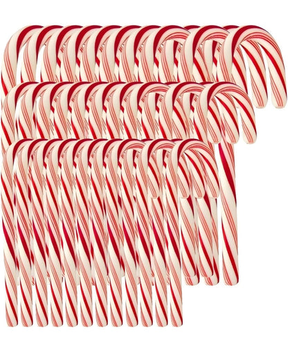 Candy Canes Individually Wrapped | Red and Whites Striped Peppermint Flavored Candy Canes | (72 - Count Candy Canes)