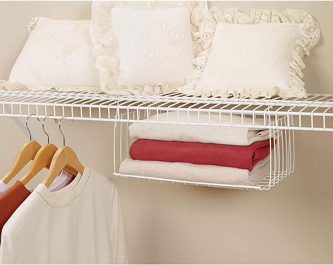 ClosetMaid 17 Inch Wide Hanging Basket Wire Shelving Accessory