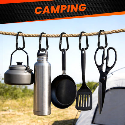 Carabiner Clip,Heavy Duty Carabiners 900lbs-1543lbs,Multipurpose for Camping Essentials,Hiking,keychain clip,Hammock,Dog Leash Harness,Carabiner for Keys,Key Chain Hooks Outdoor Gym etc&Utility D Ring