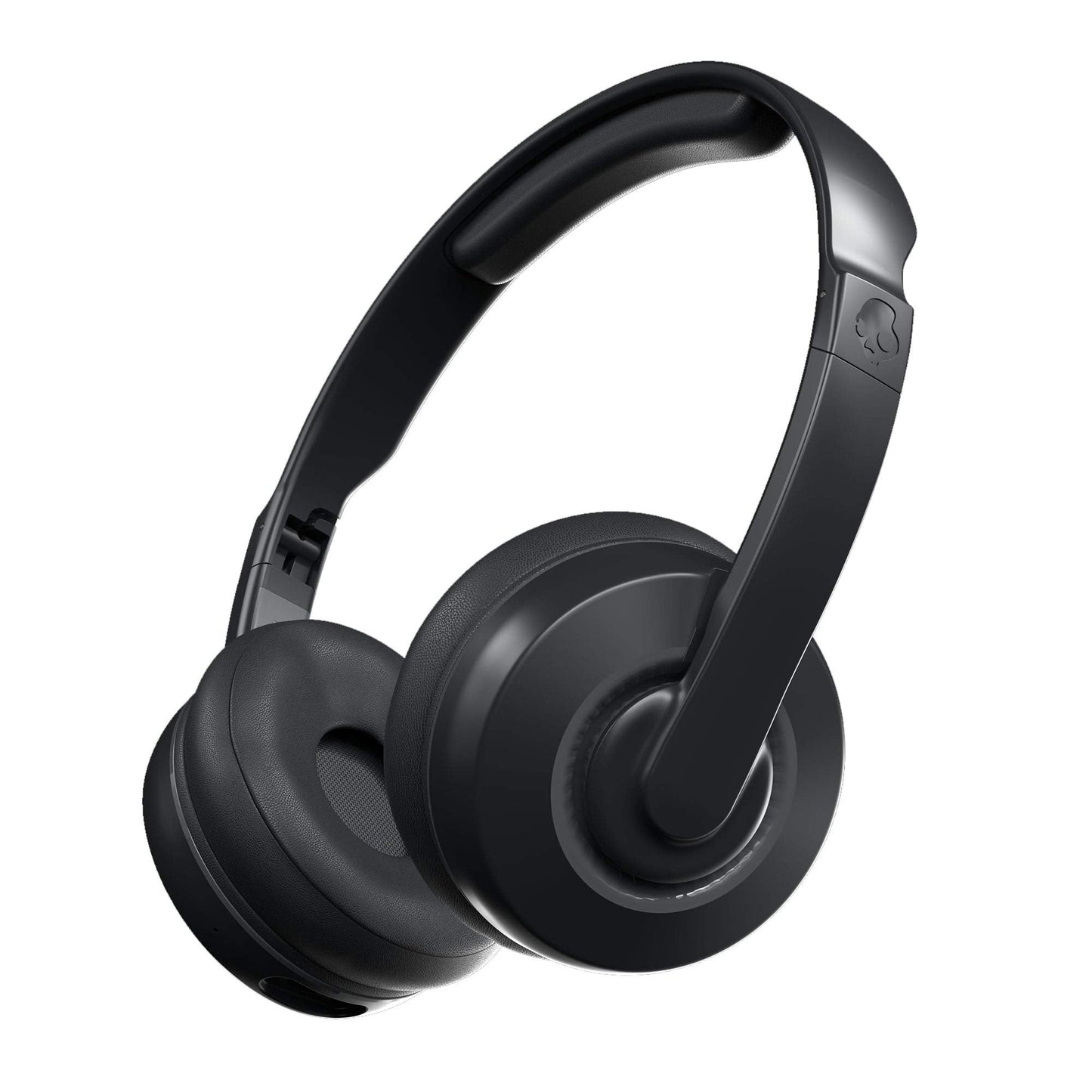 Skullcandy Cassette Wireless On-Ear Headphones, Up to 22 Hours Battery, Foldable Lightweight Design, Backup 3.5mm AUX Cable Included, Microphone for iPhone Android - Black