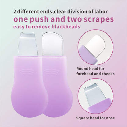 REVEX Silicone Nose Blackhead Remover Tool Set,Blackhead Scraper Tool,2Pcs Pore Cleaning Brush, Face Scrubber Skin Spatula, Pore Scrubber for Deep Cleansing,Face Exfoliator Scrubber for Women Men